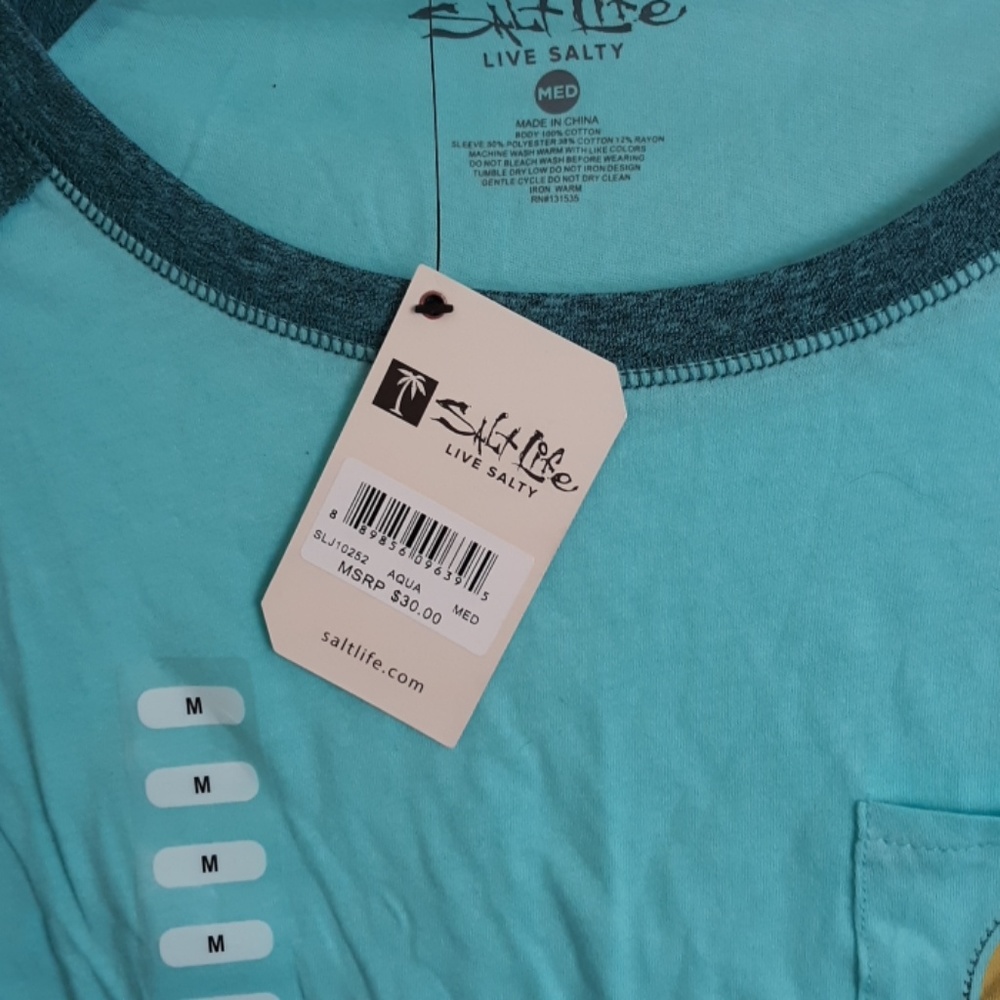 Salt Life GetSalty Tree Raglan Tee - Picture 2 of 4